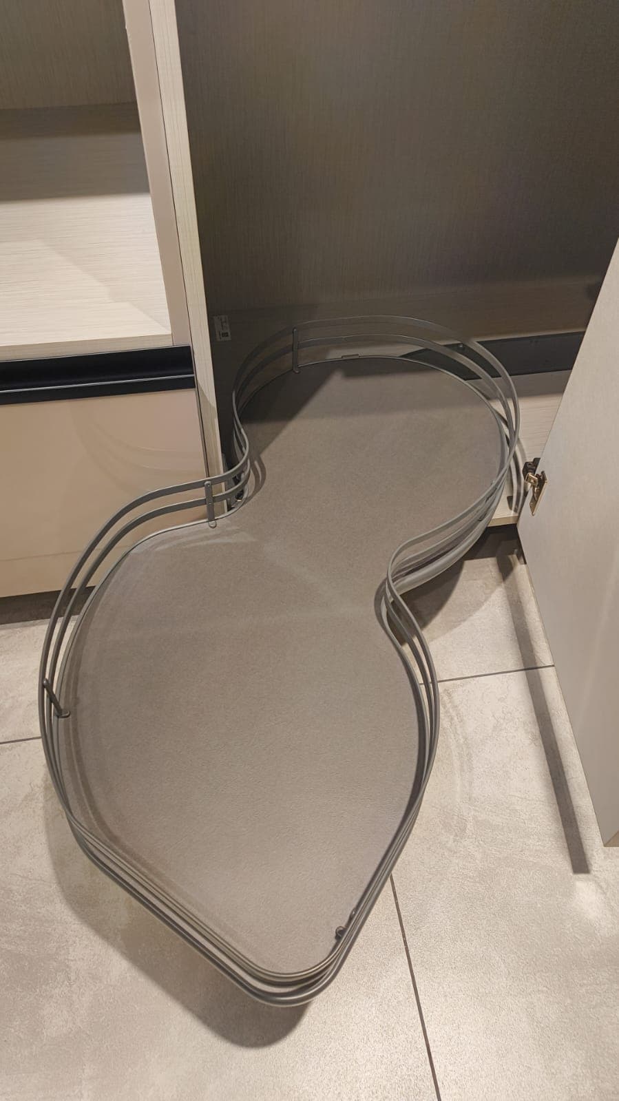 Hettich CargoMan M For Blind Corner Pull Out 500 LH 900/1000 mm width- Anthracite Finish