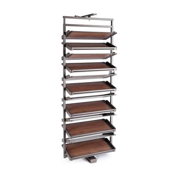 Hettich 360° Shoe Rack 4 Tier Mocha Finish