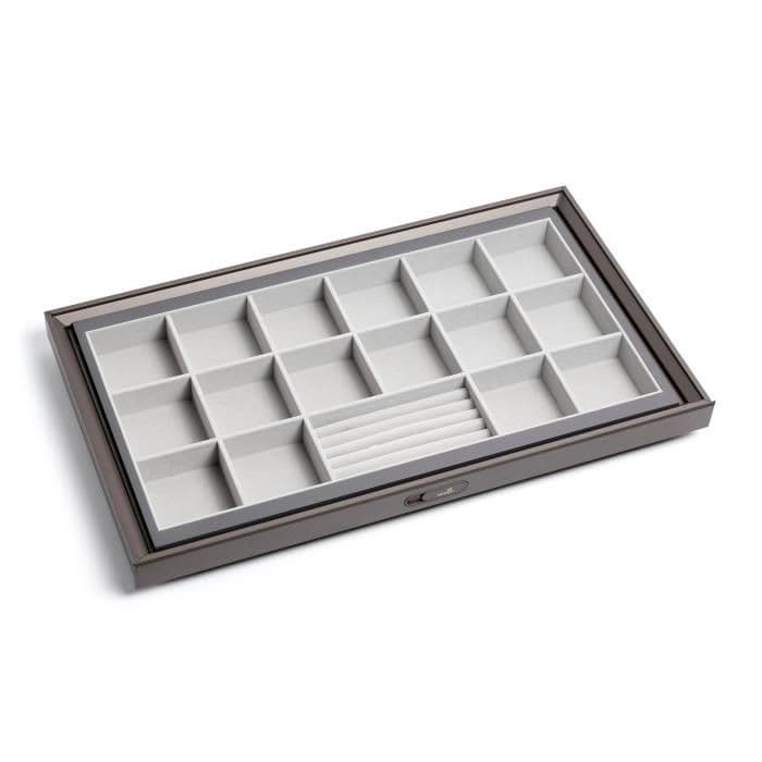 Hettich Flannelette Sorting Box 600 mm - Mocha Finish