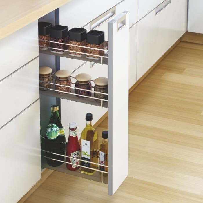 Spice Pull Out 3 tier For Cabinet width 200 mm (4 Inch)
