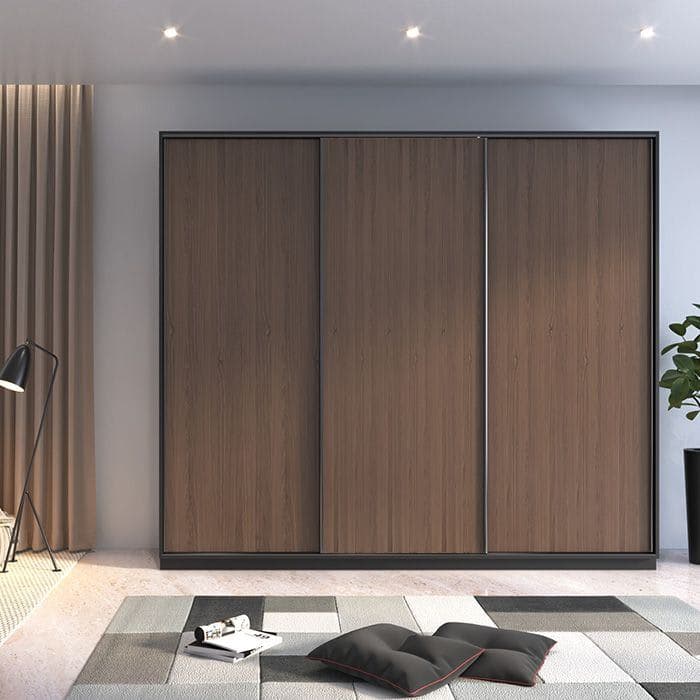 SlideLine 16 PLUS, 3 Door, 50kg - Softclose, Tracks 18-22mm, BL Finish 2