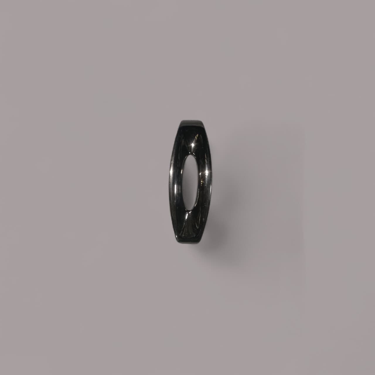 Oval Cut Black Knob