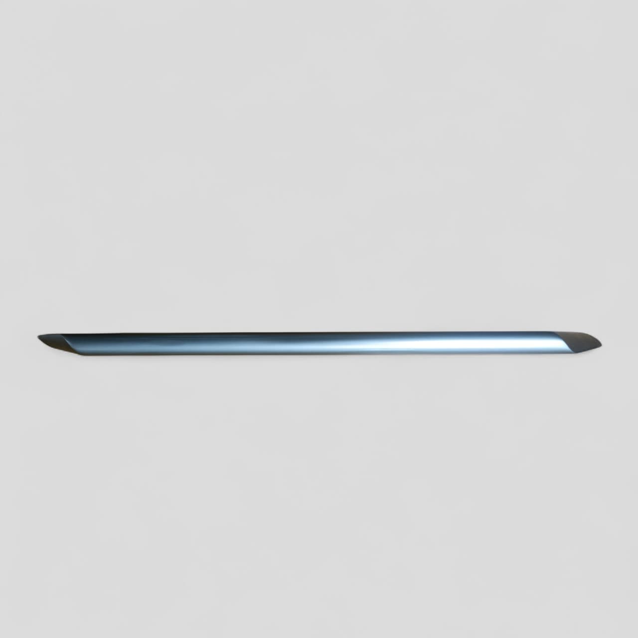 Slim Angled Edge Cabinet Handle 4 inch (Brushed Steel Finish)